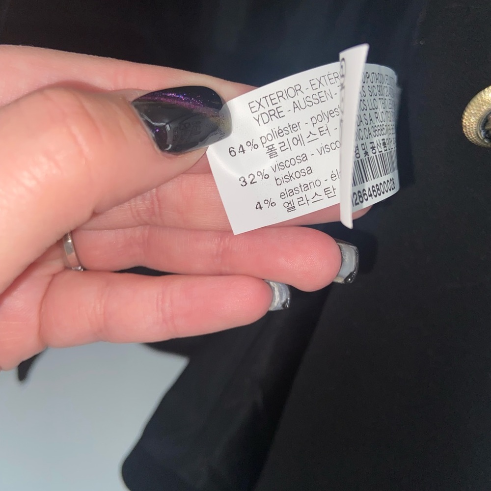 NWT Zara black blazer size small - Picture 3 of 3